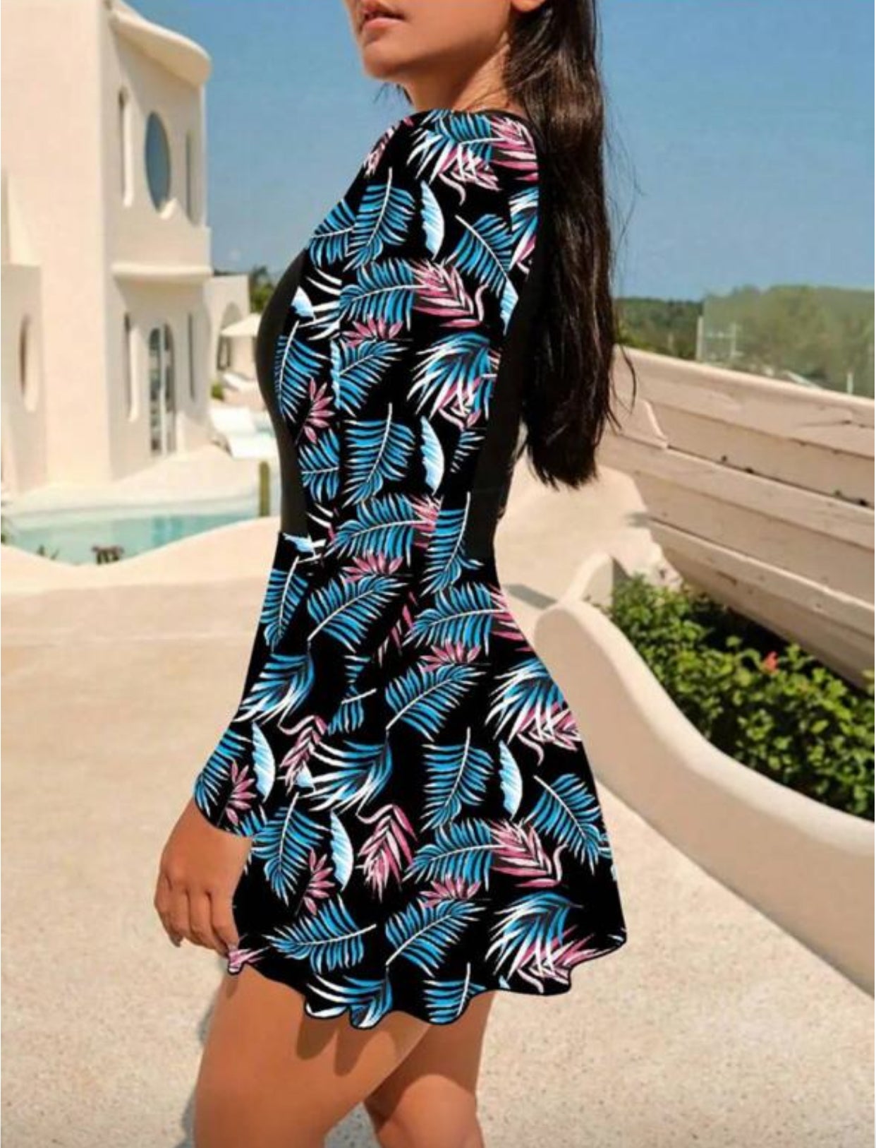 Traje de baño Blue Dress