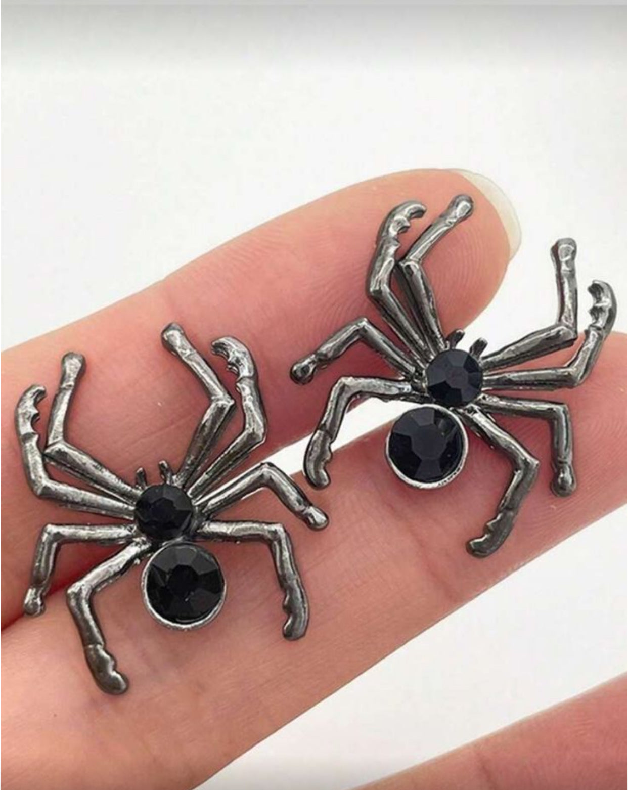 Par de aretes arañas