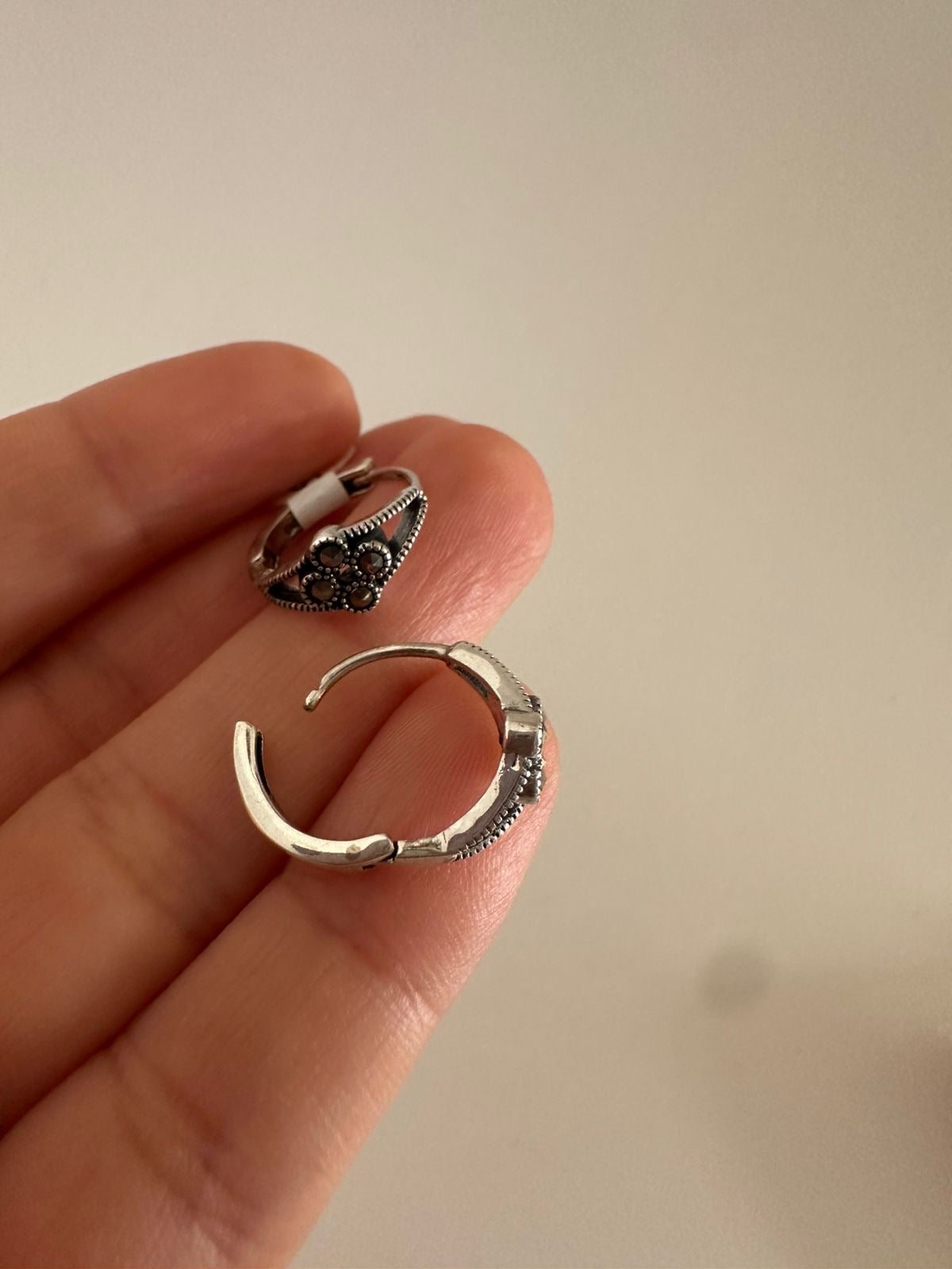 Aretes de plata Rosita