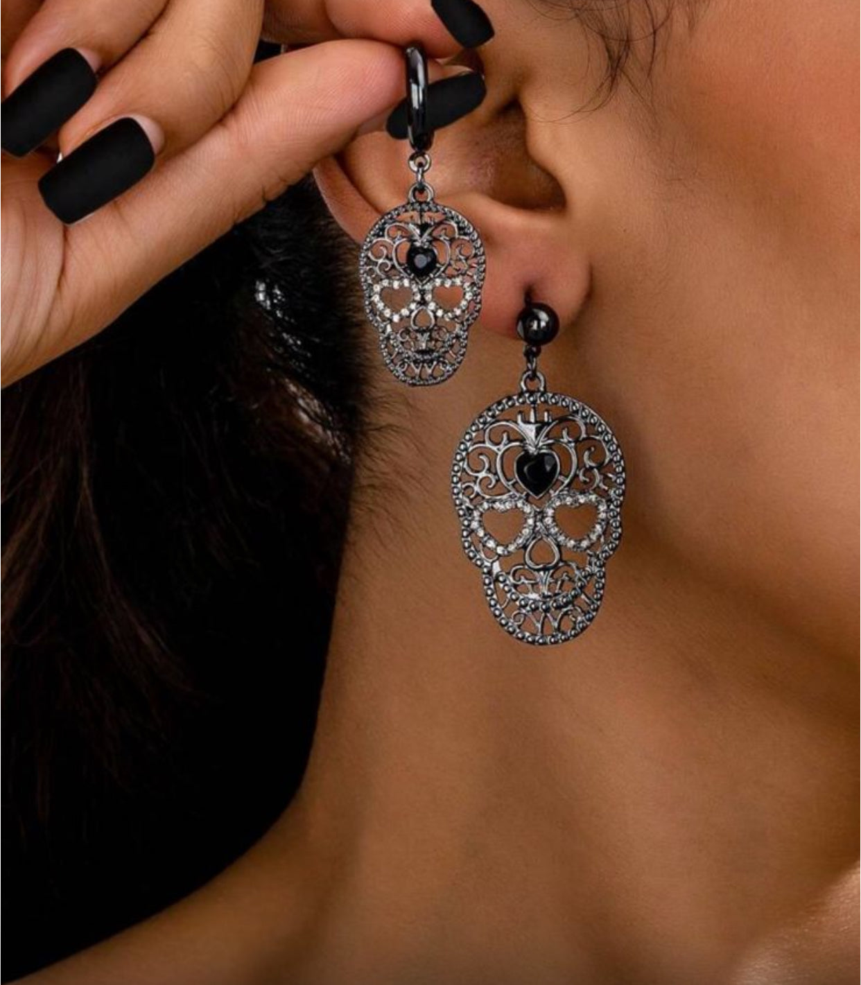 Par de aretes Calaveras