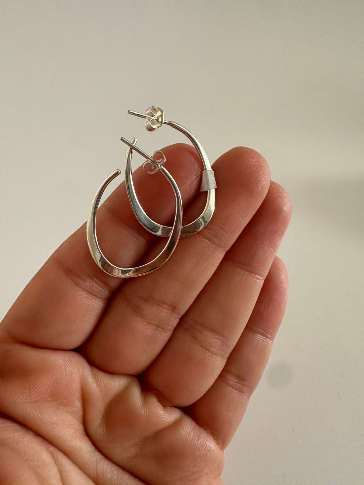 Aretes de plata Irregulares