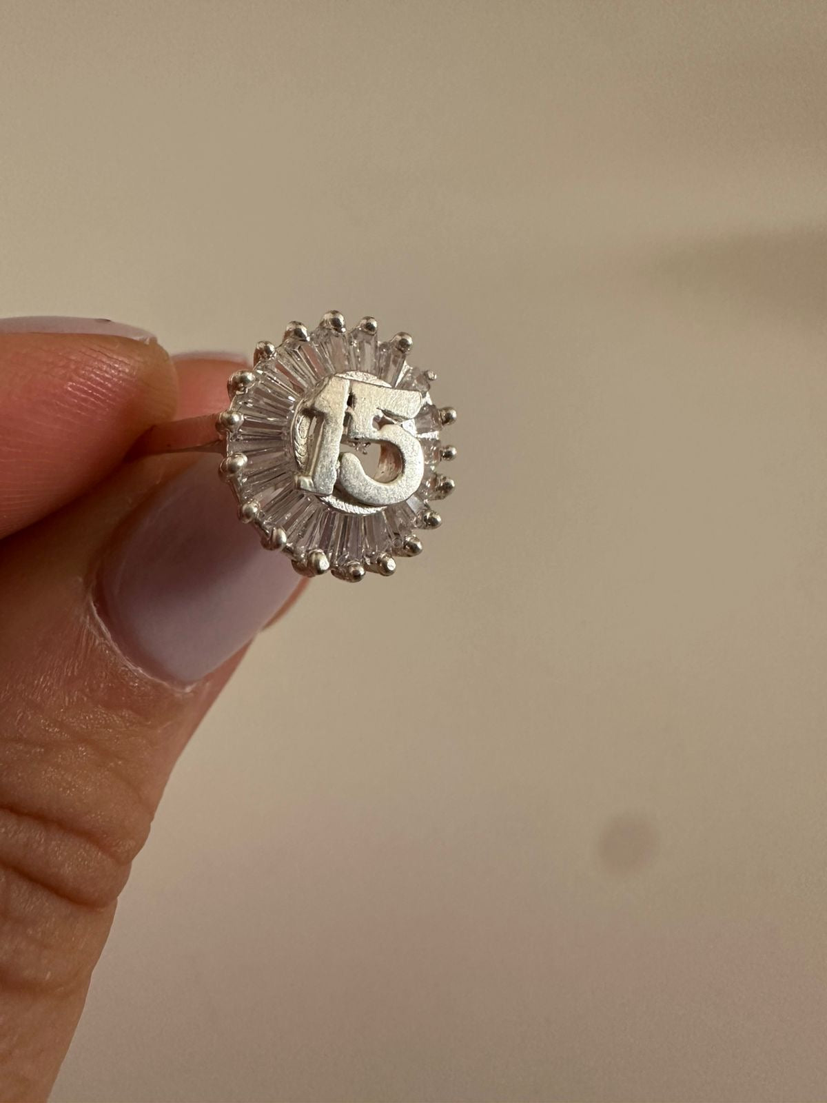 Anillo de plata 15 años