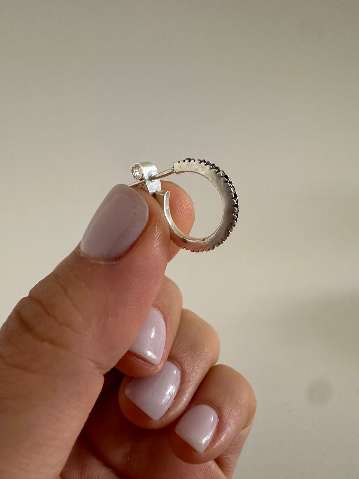 Argollas de plata Blackie