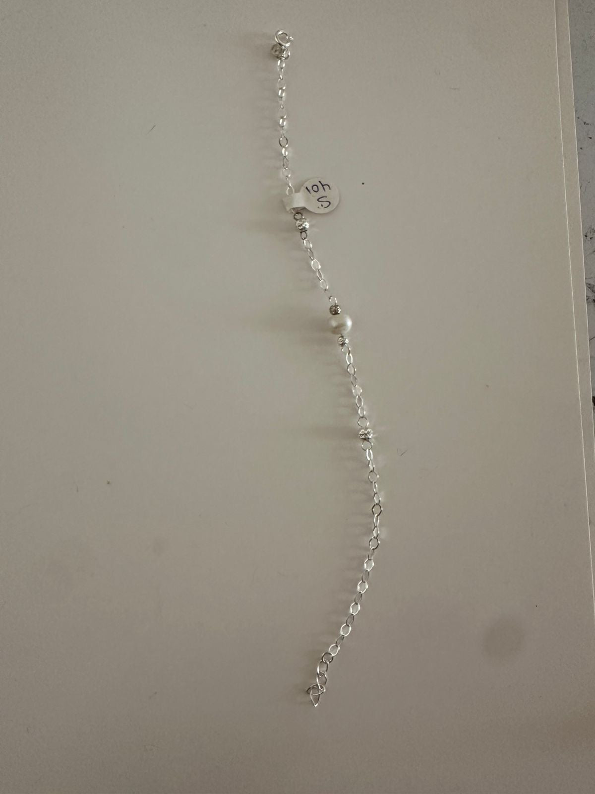 Pulsera de plata perlita