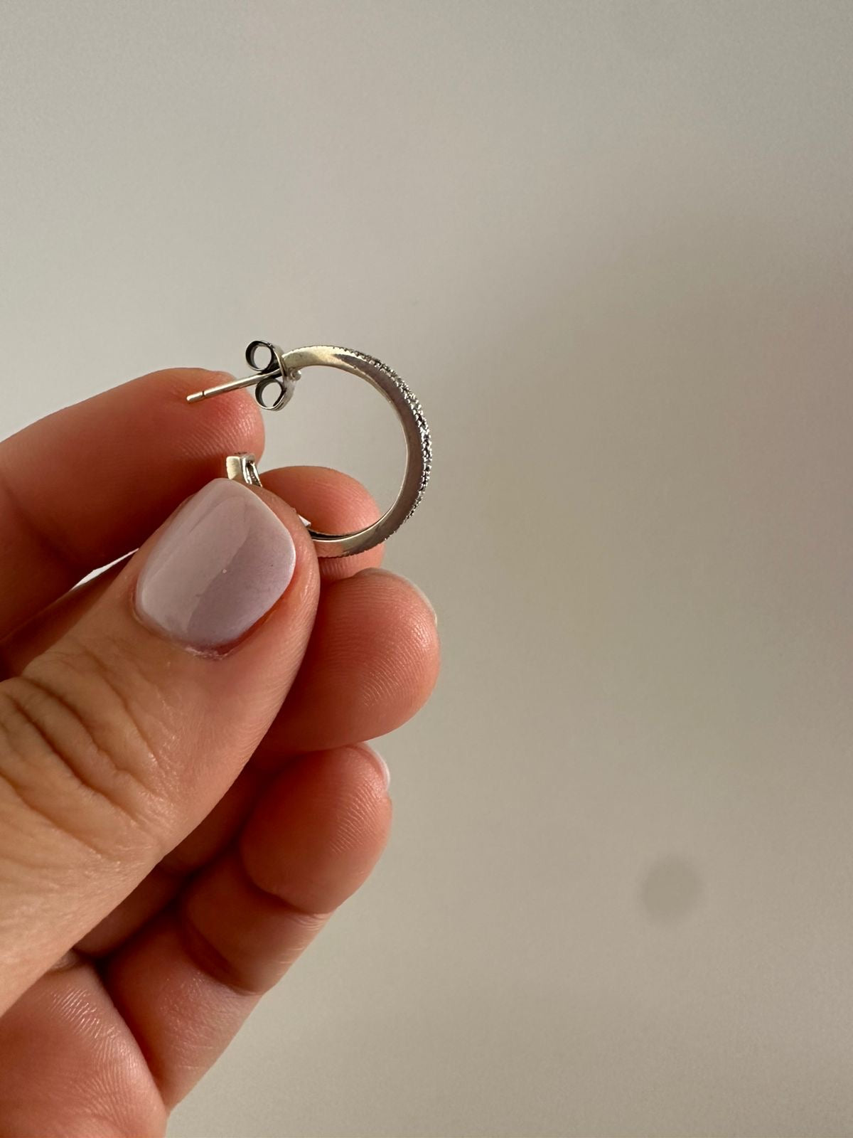 Argollas de plata grandes