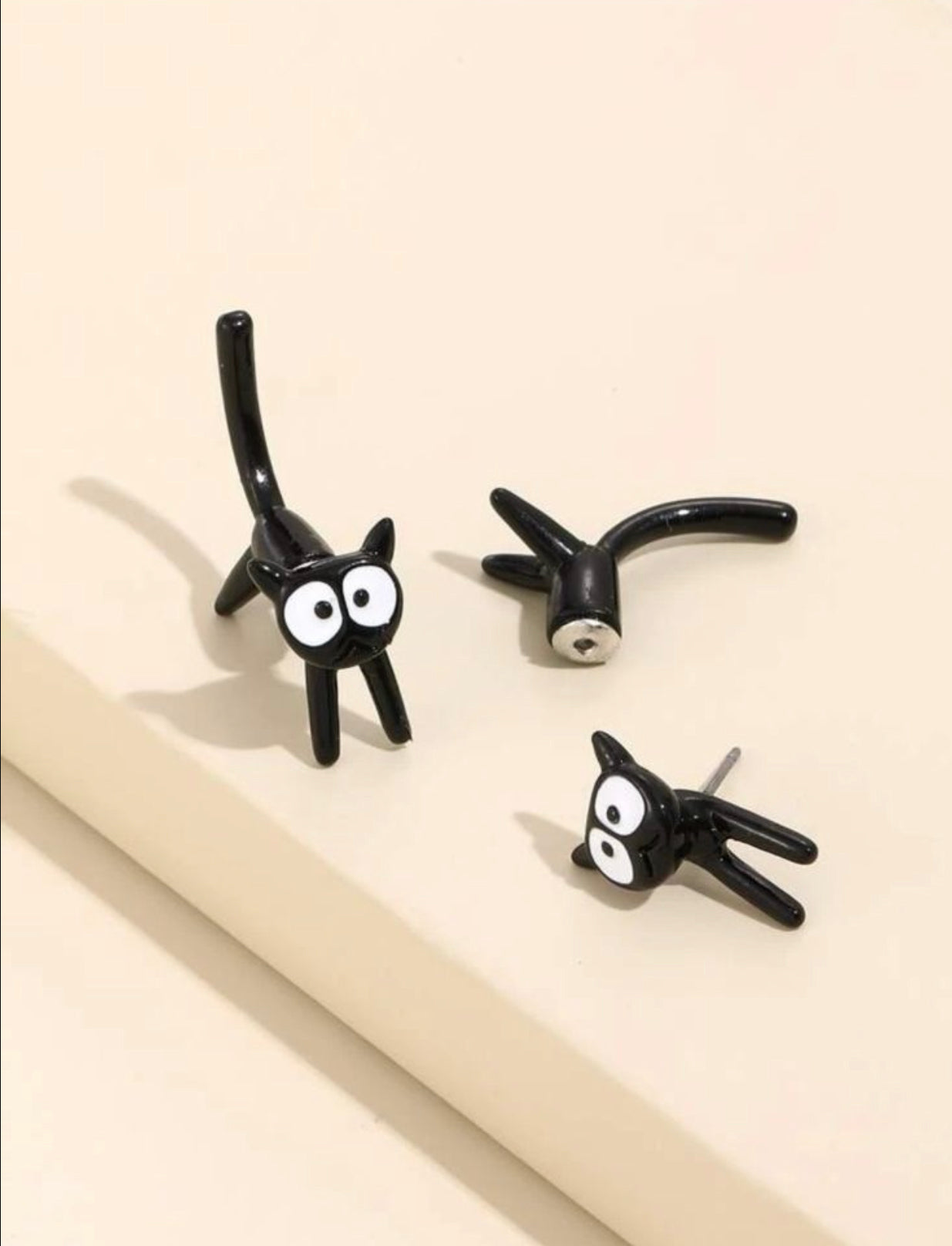 Aretes Gatito negro