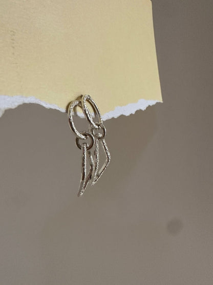 Aretes de plata largos