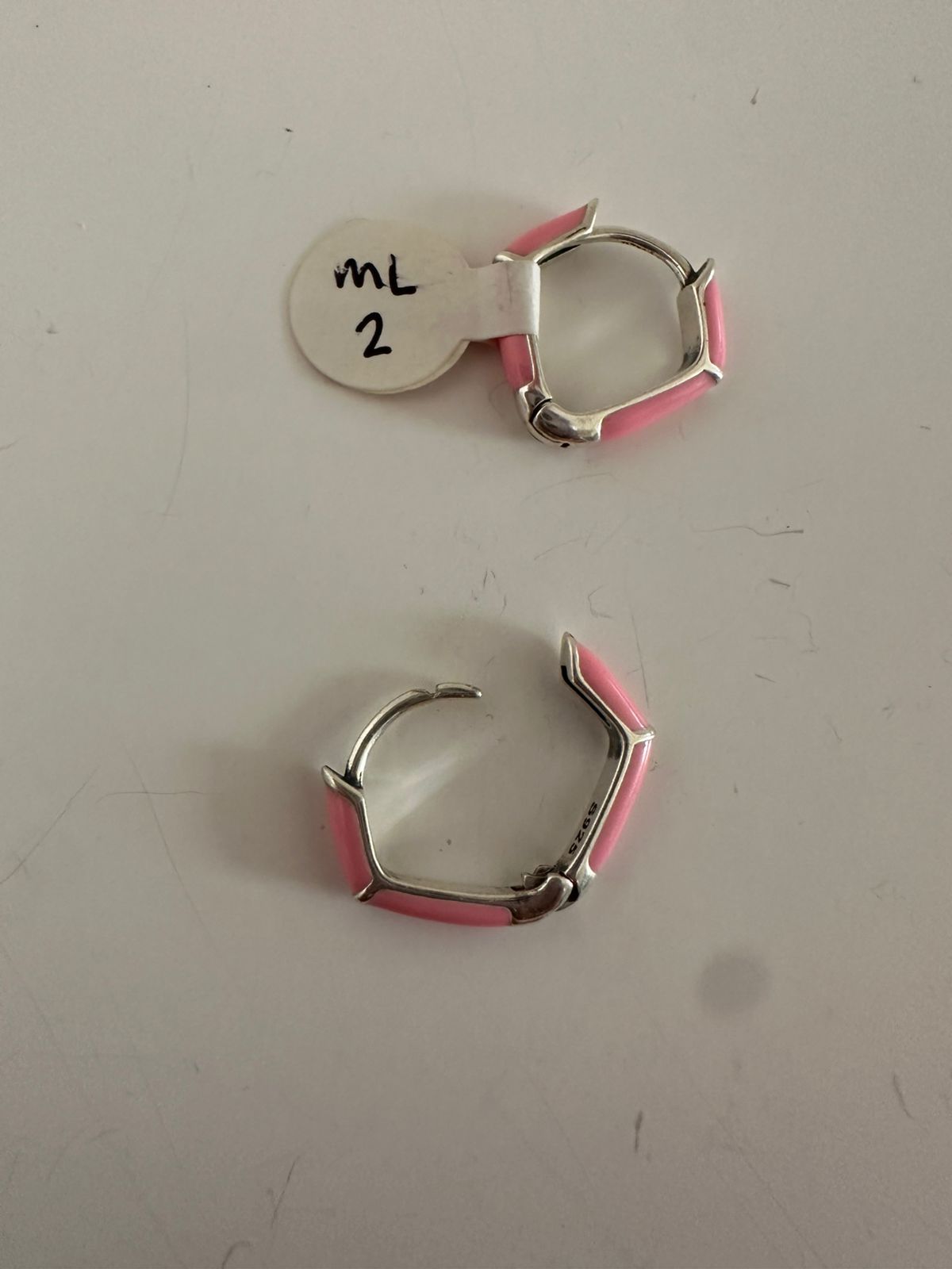 Aretes de plata Pinky