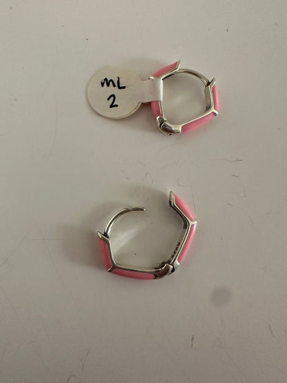 Aretes de plata Pinky