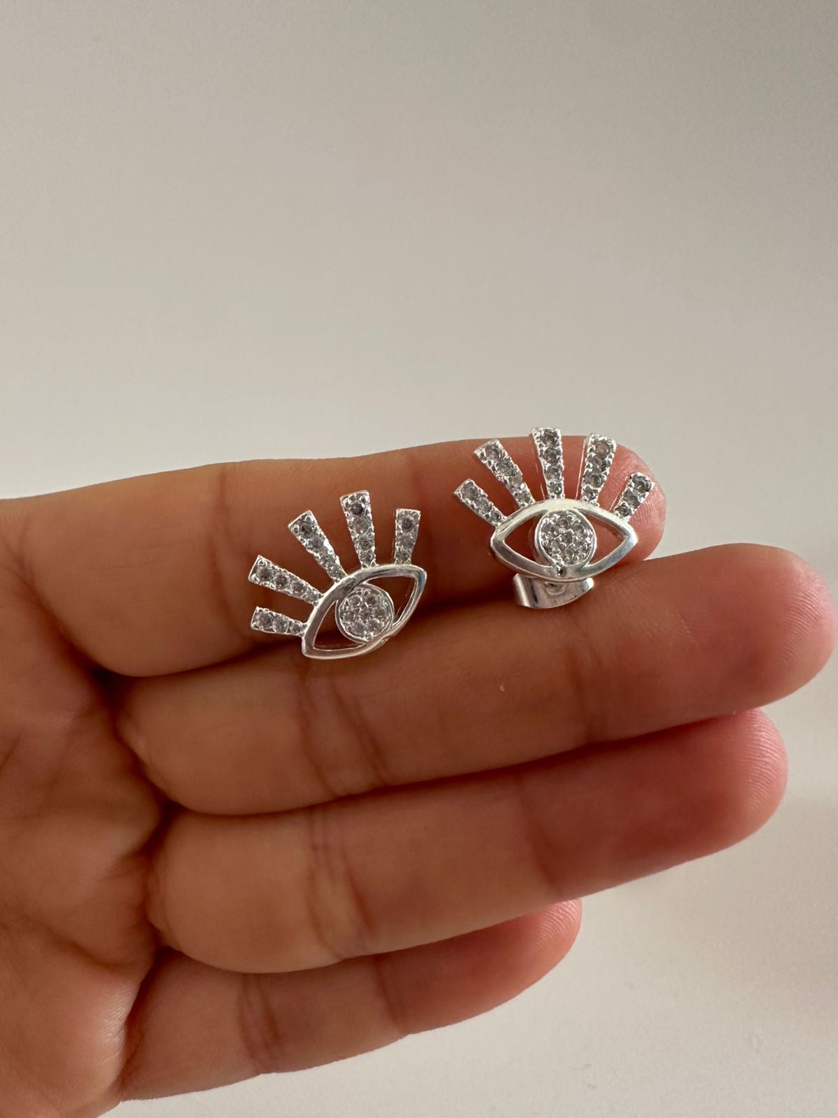 Aretes de plata Ojo Turco