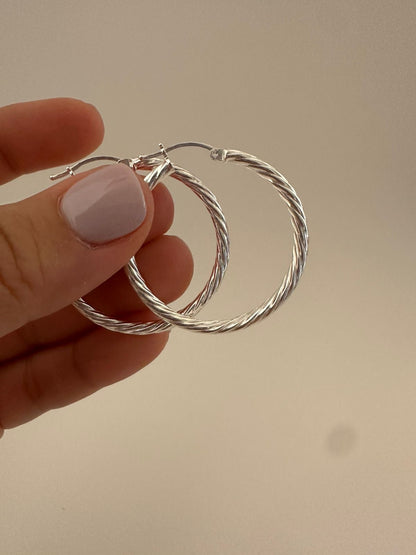 Argollas de Plata Lazo