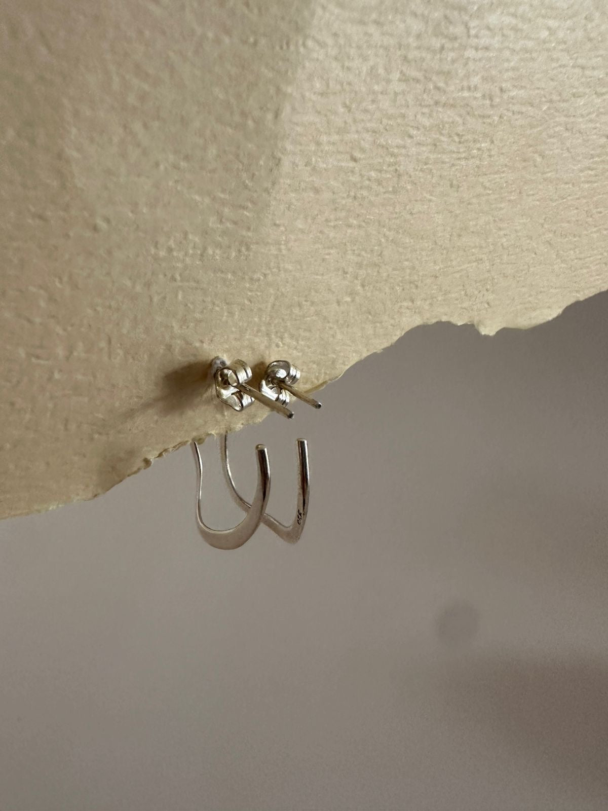 Aretes de plata Irregulares