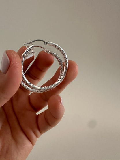 Argollas de Plata Lazo