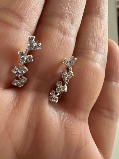 Aretes de Plata Corazones