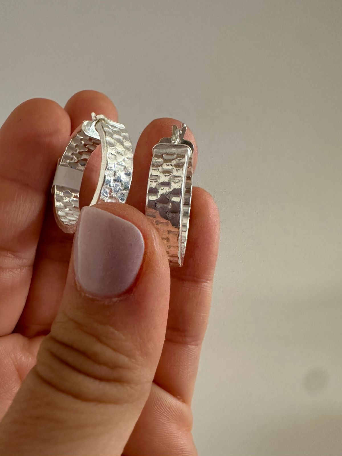 Argollas de plata Mosaico