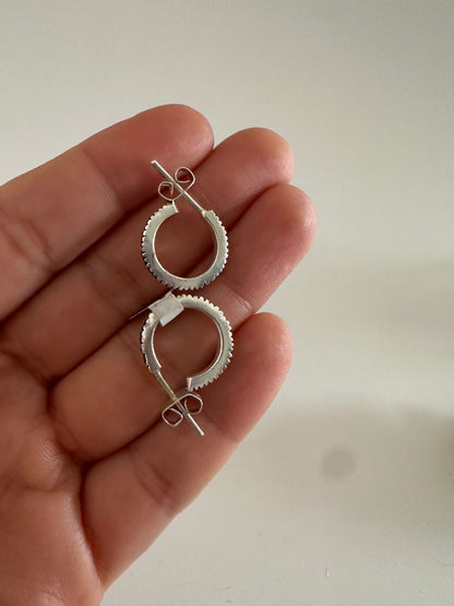 Argollas de plata Blackie