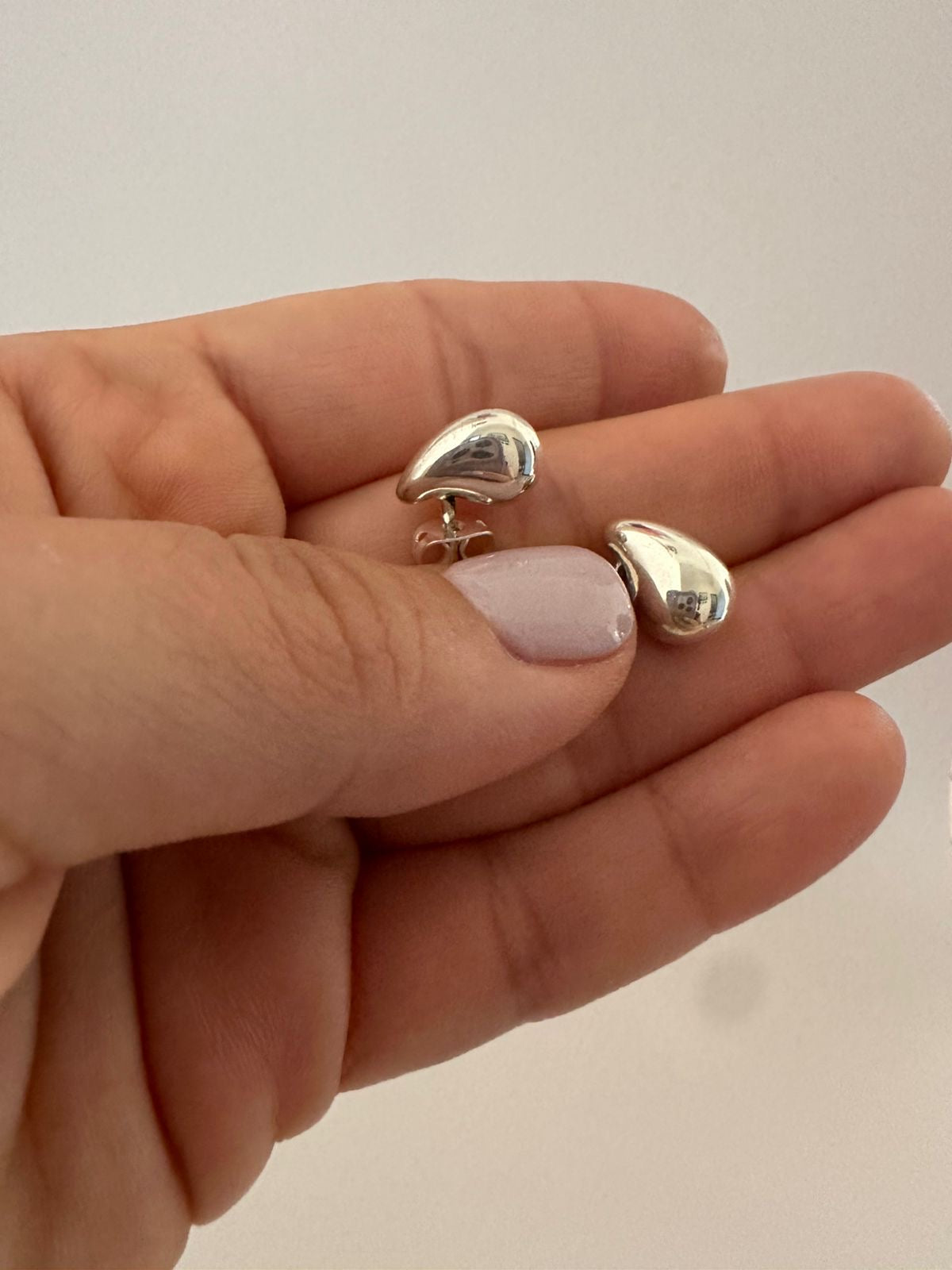 Aretes de Plata de Gota pequeños