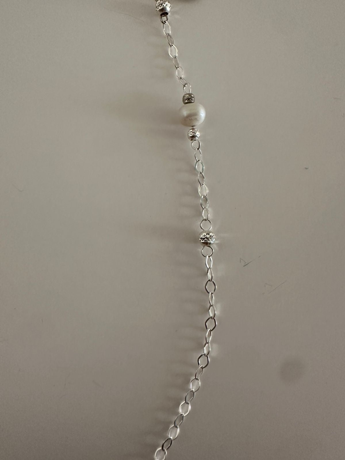 Pulsera de plata perlita