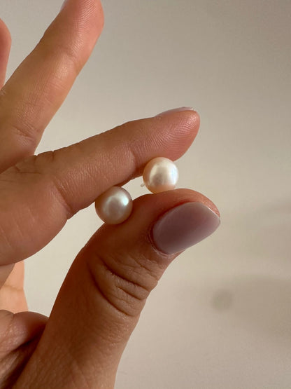 Aretes de plata Perlas