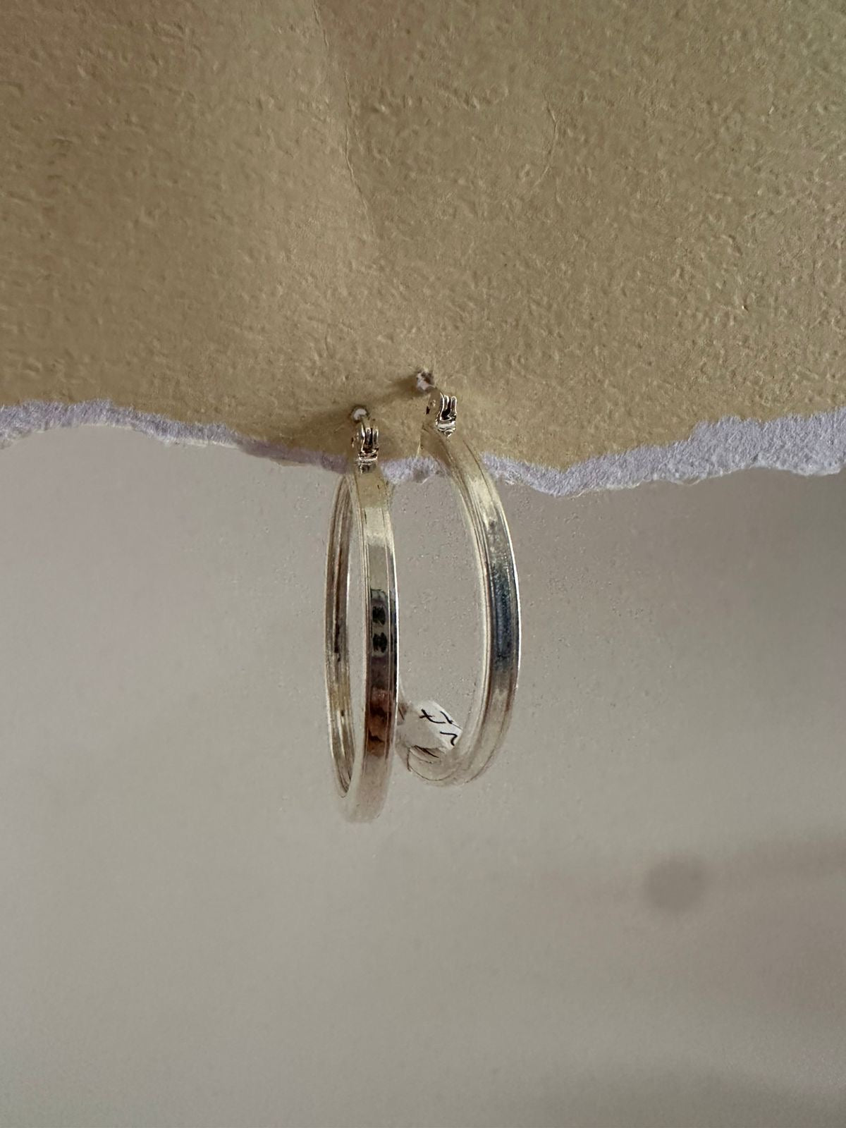 Argollas de plata Jazmin