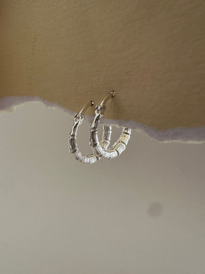 Argollas de plata Fairy