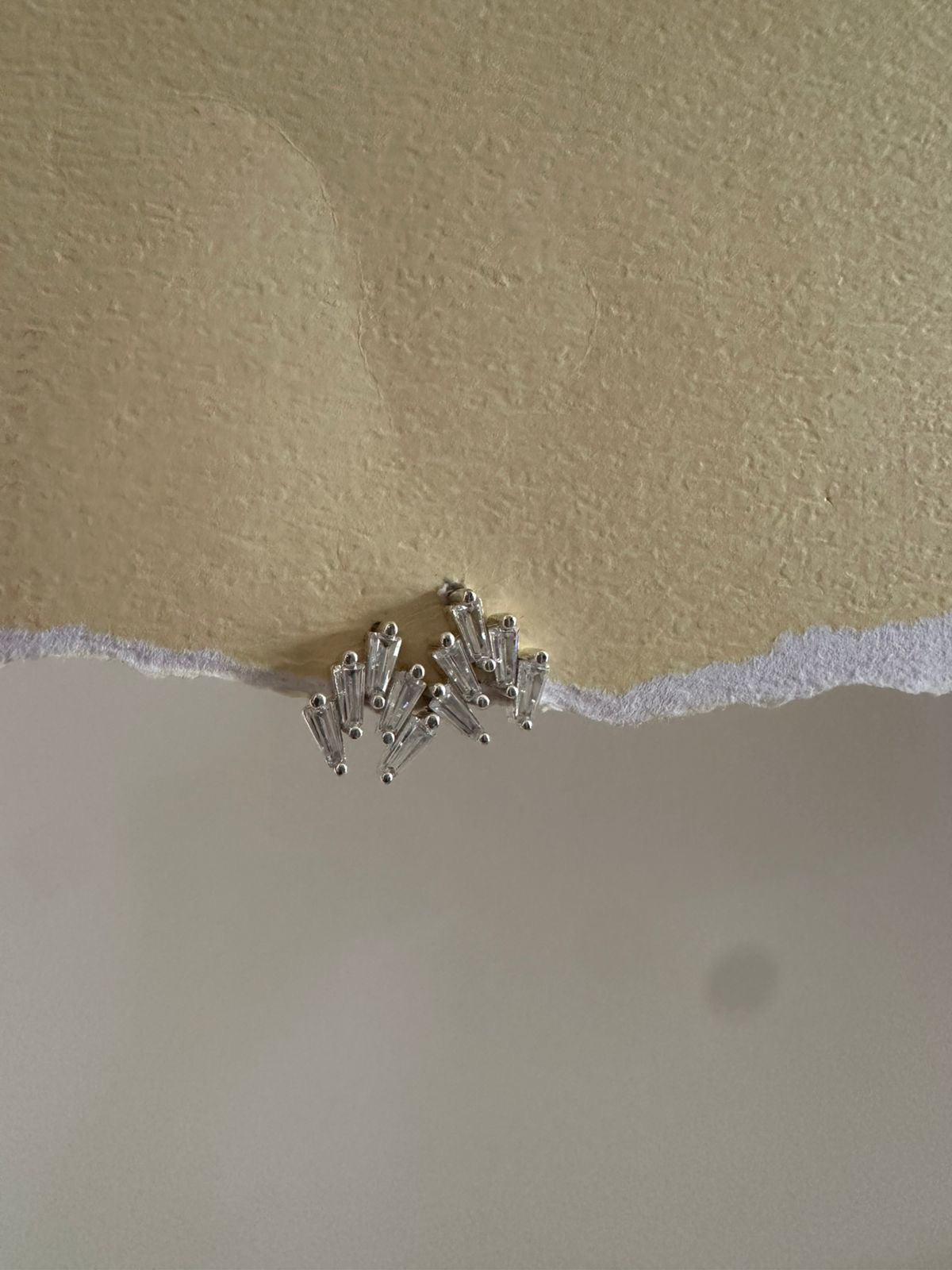 Aretes de plata Snow