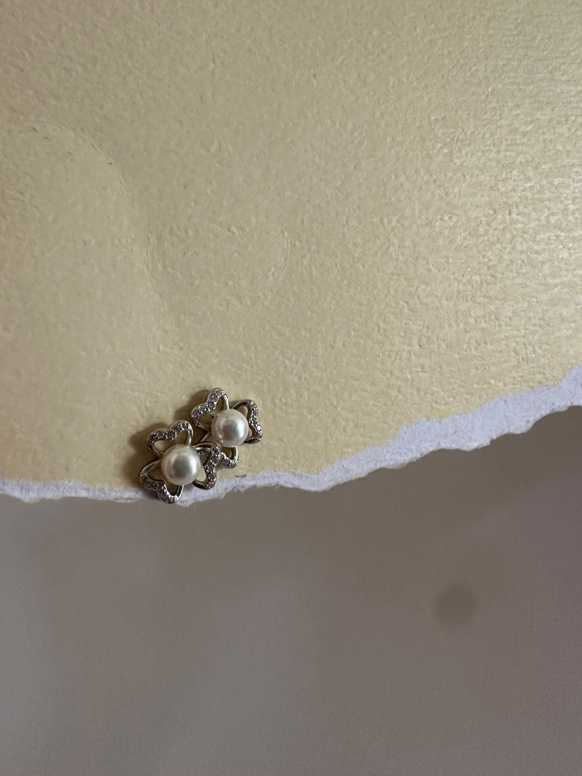 Aretes de plata Flores