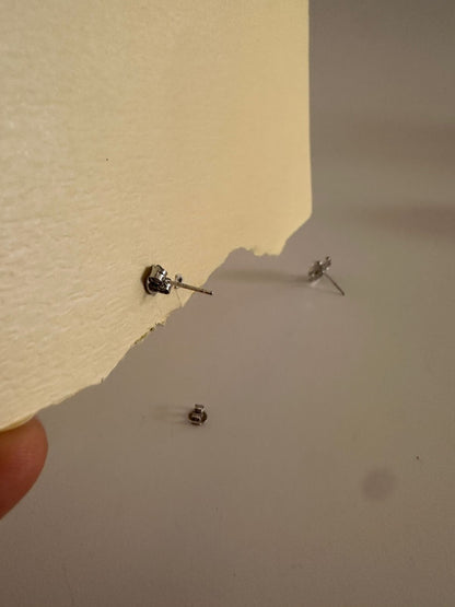 Aretes de plata Flores