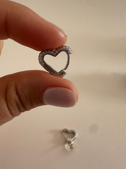 Aretes de plata Love