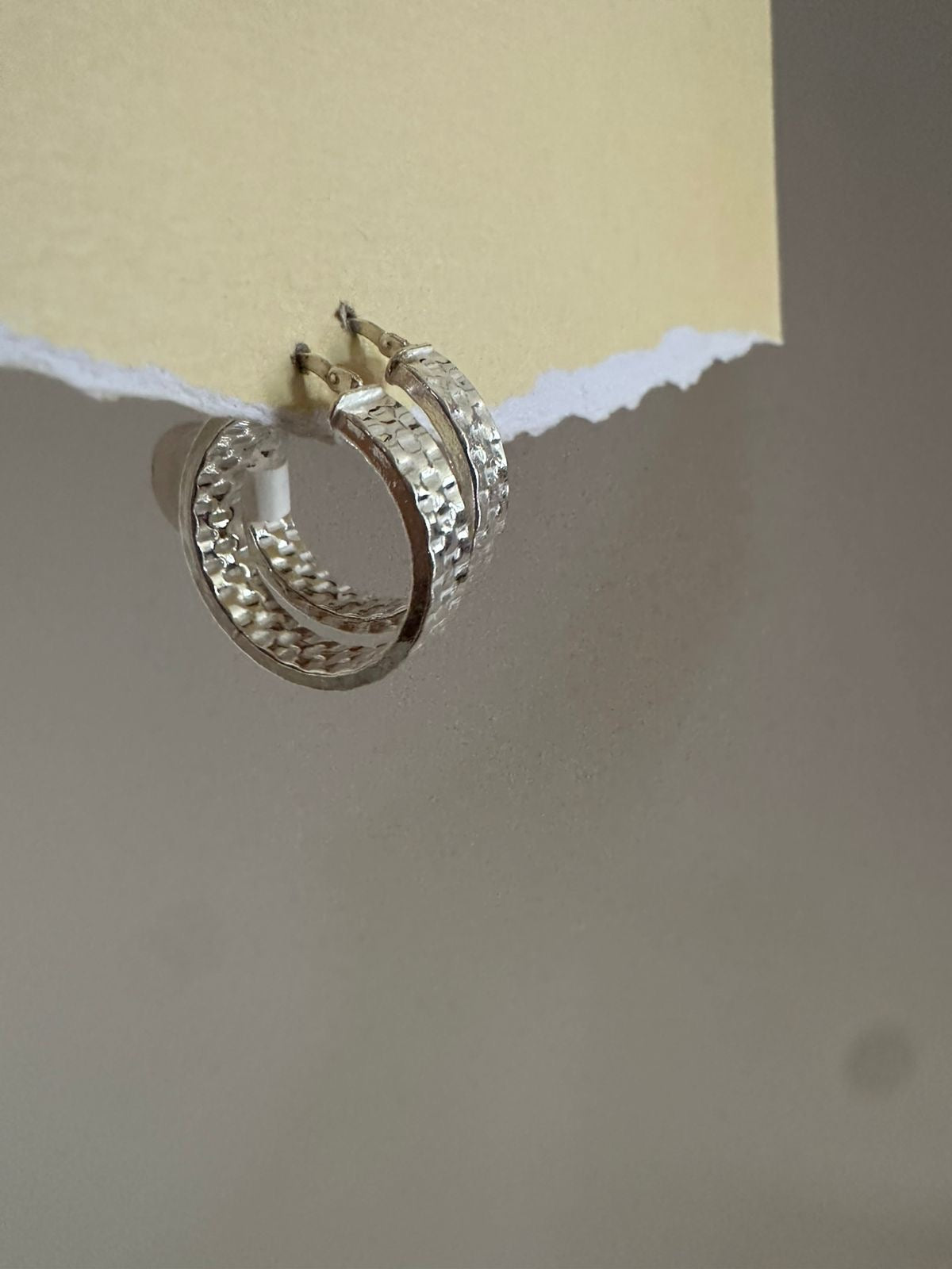 Argollas de plata Mosaico