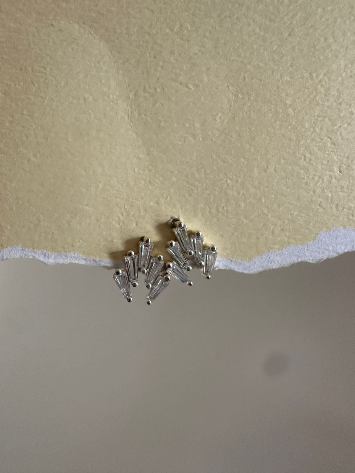 Aretes de plata Snow
