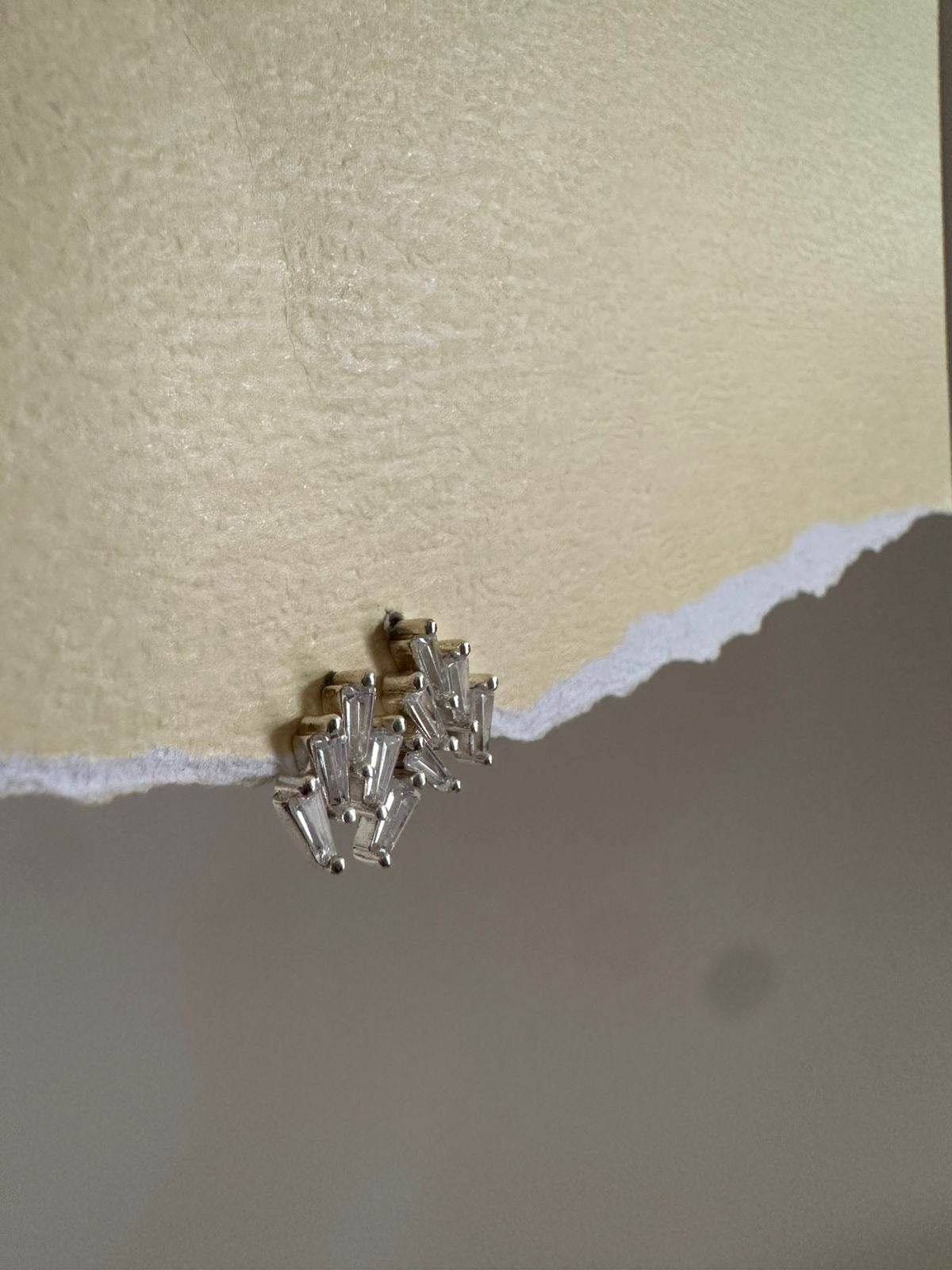 Aretes de plata Snow
