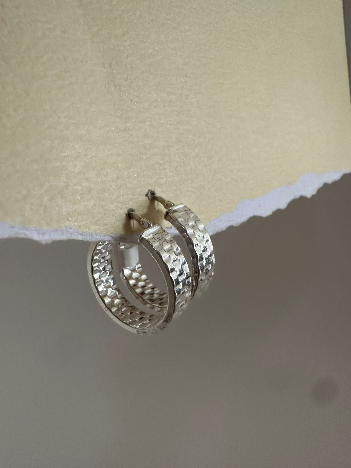 Argollas de plata Mosaico