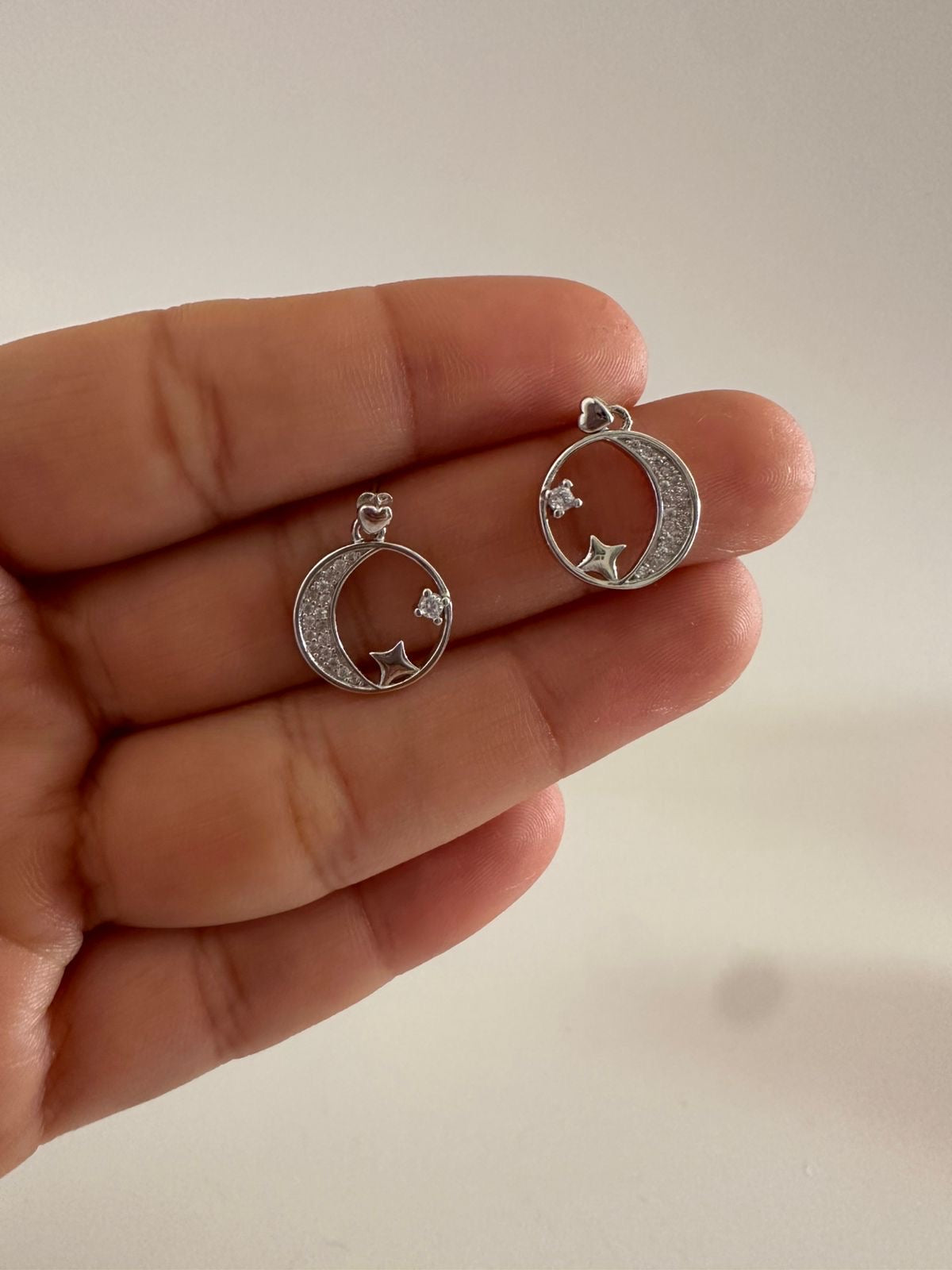 Aretes de plata Eclipse