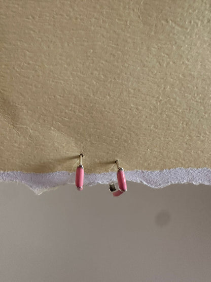 Aretes de plata Pinky