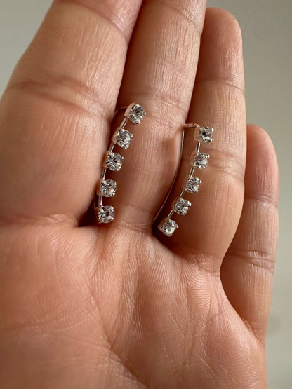 Aretes de plata Stars