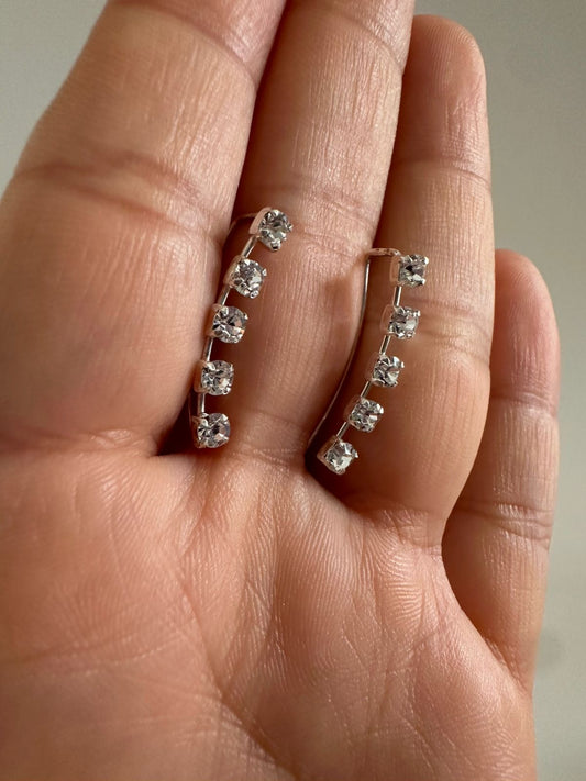 Aretes de plata Stars