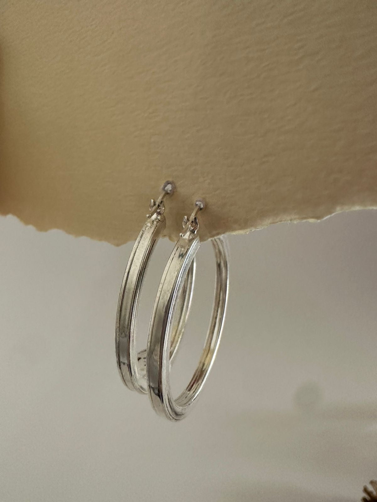 Argollas de plata Jazmin