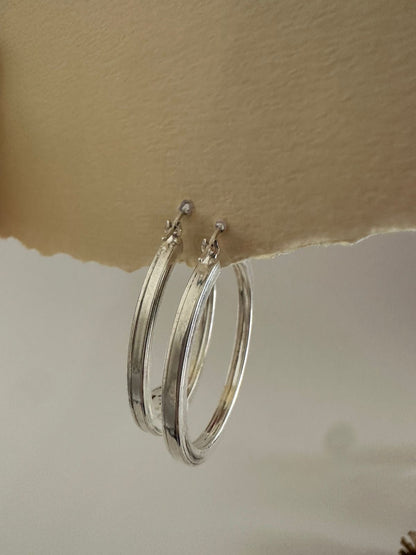 Argollas de plata Jazmin