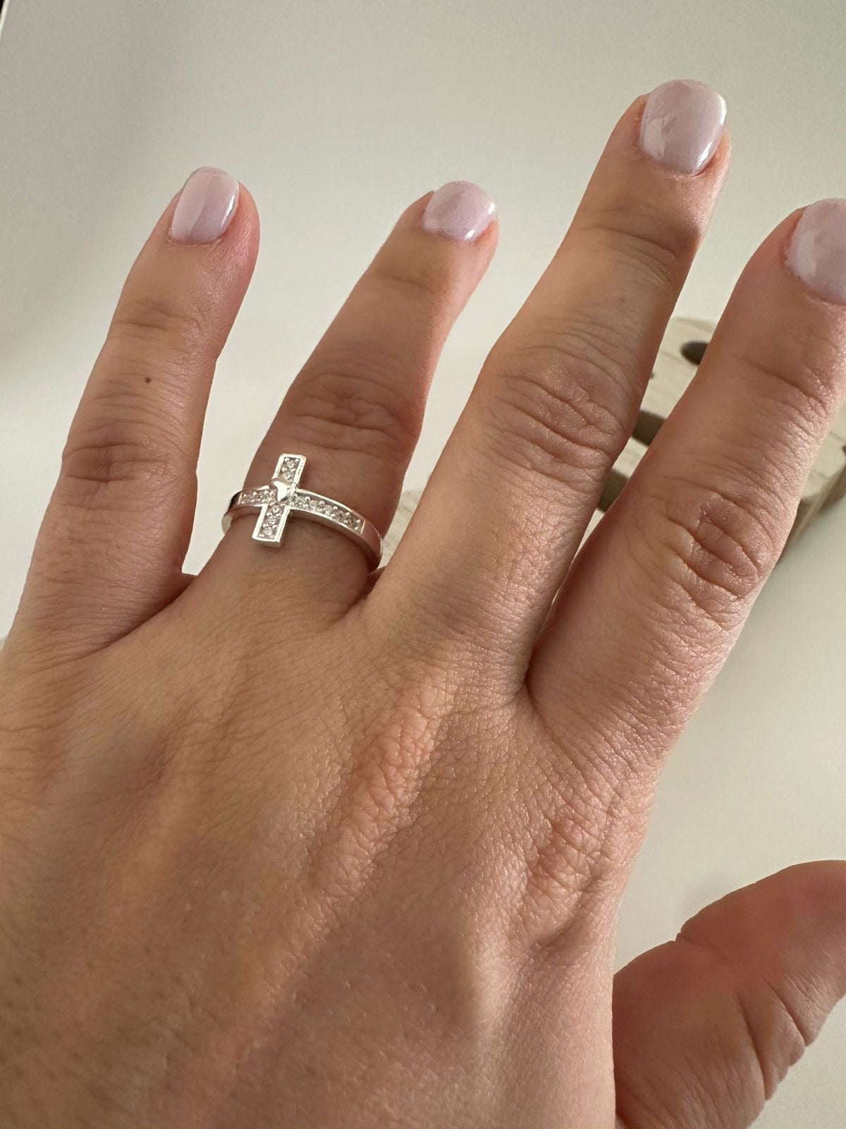 Anillo de Plata Cruz