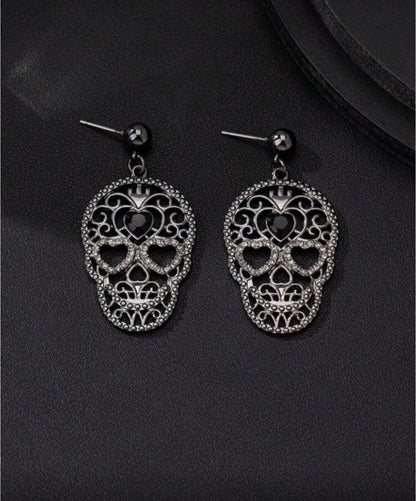 Par de aretes Calaveras