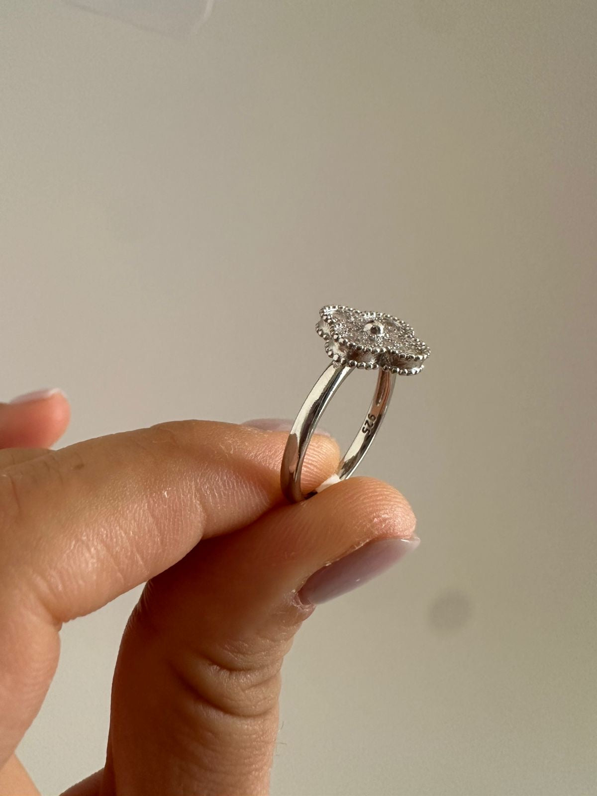 Anillo de plata Flor Grande