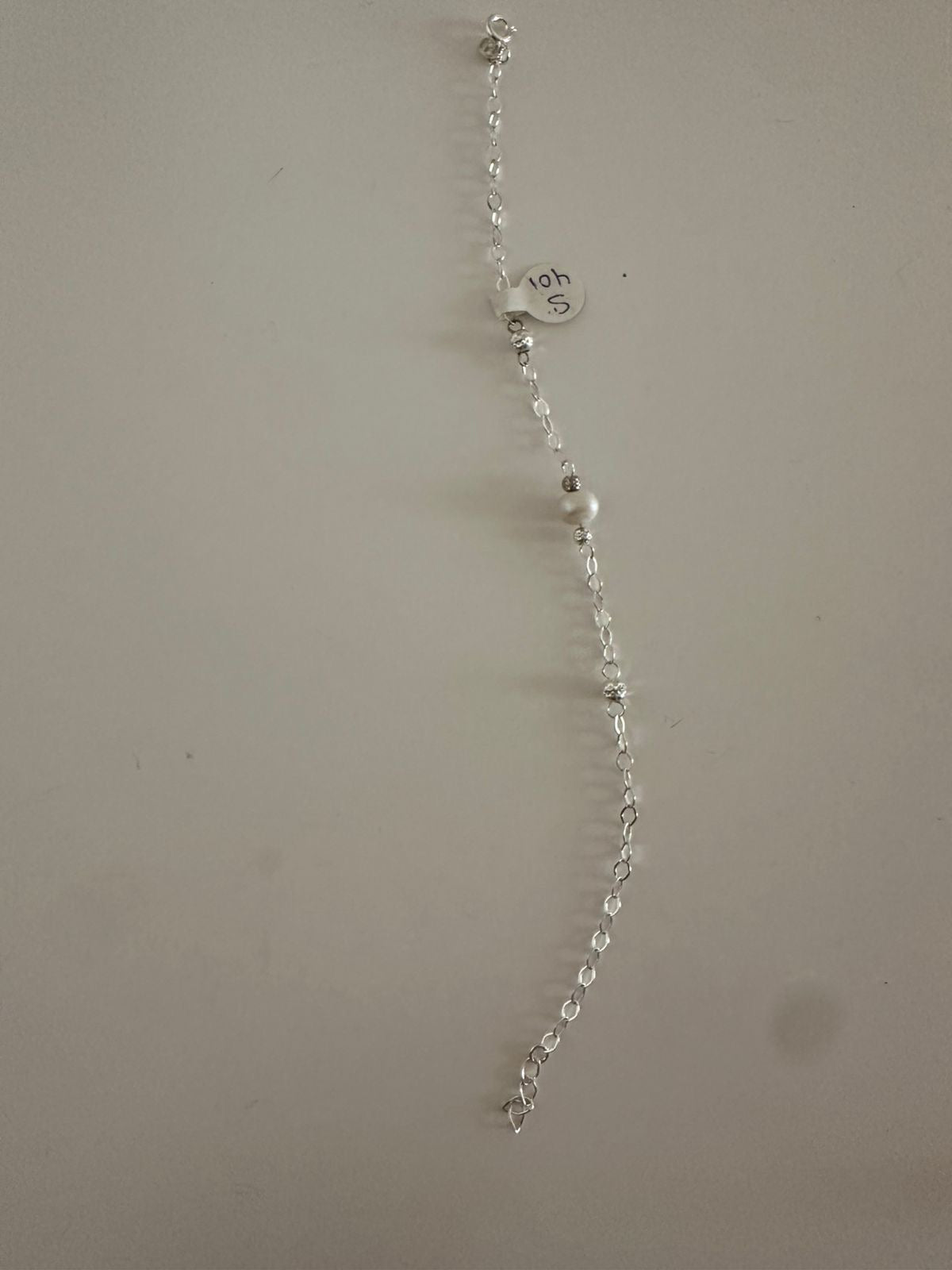 Pulsera de plata perlita