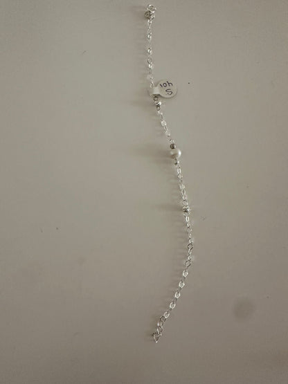 Pulsera de plata perlita