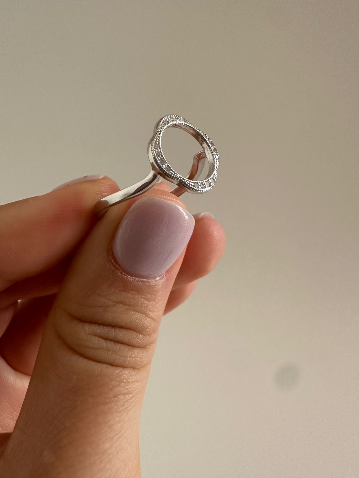 Anillo de plata Circle