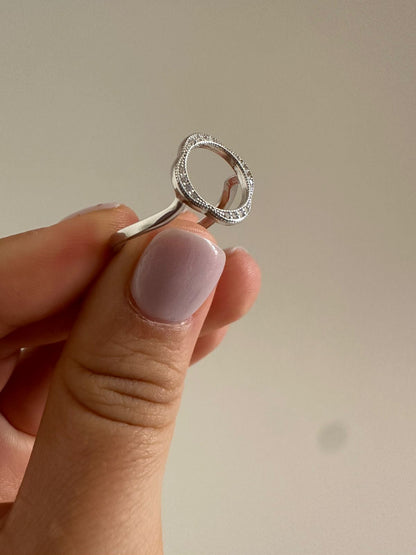 Anillo de plata Circle