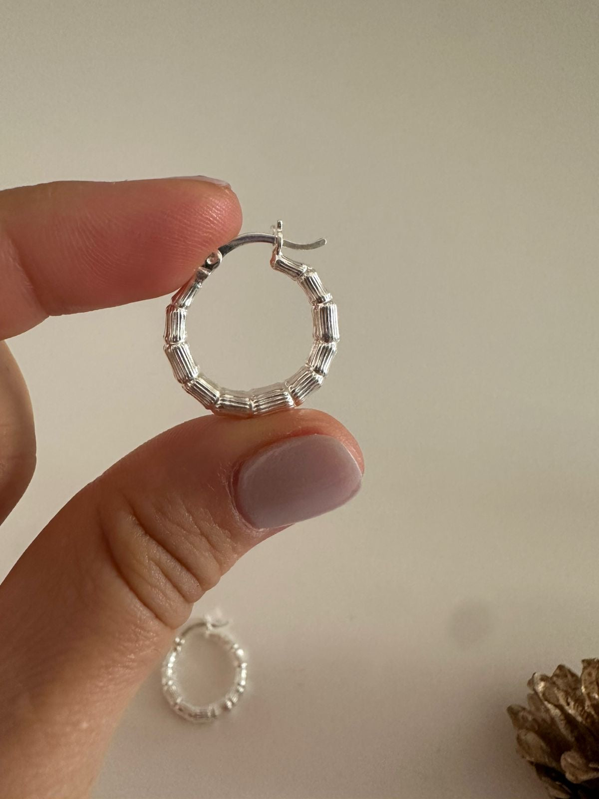 Argollas de plata Fairy