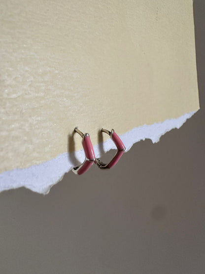 Aretes de plata Pinky