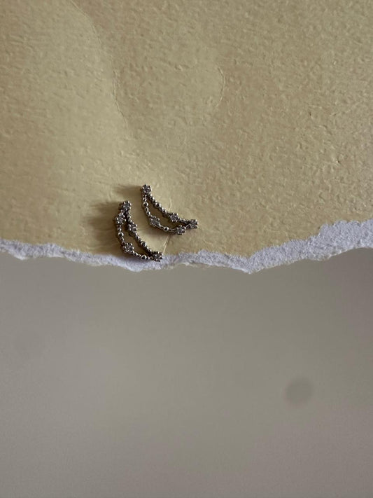 Aretes de Plata Luna