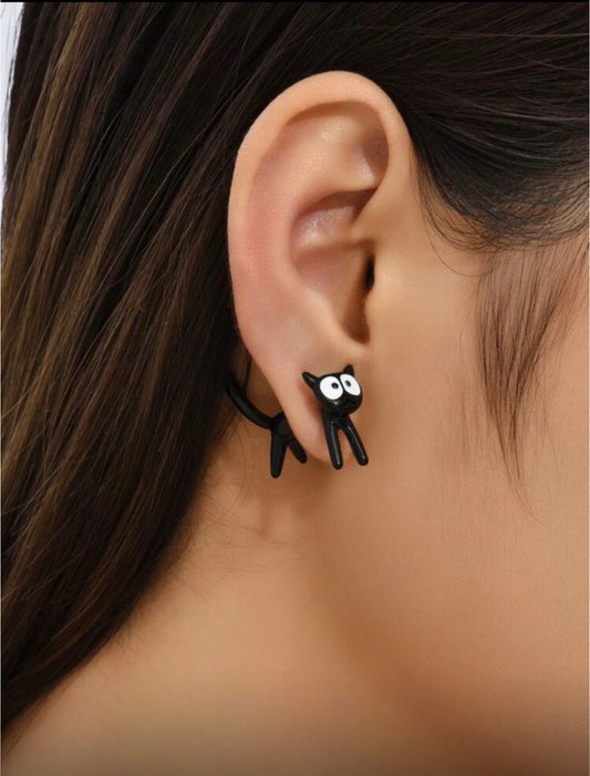 Aretes Gatito negro